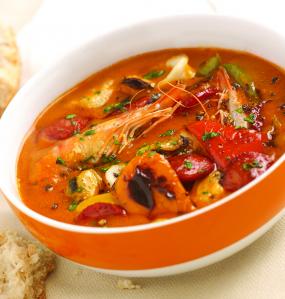 Pan-fry Seafood Selection with Bisque Sauce